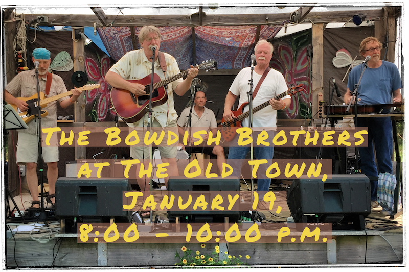 Photo of Bowdish Brothers poster for The Old Town concert